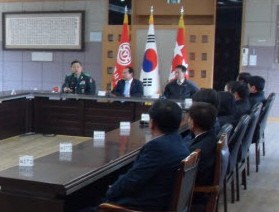 군내면 방위협의회 제50보병사단으로 안보견학 실시